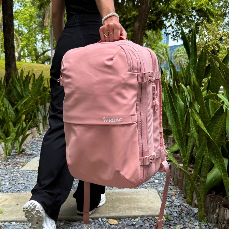 SAC DE VOYAGE AIRBAG - ROSE PÂLE