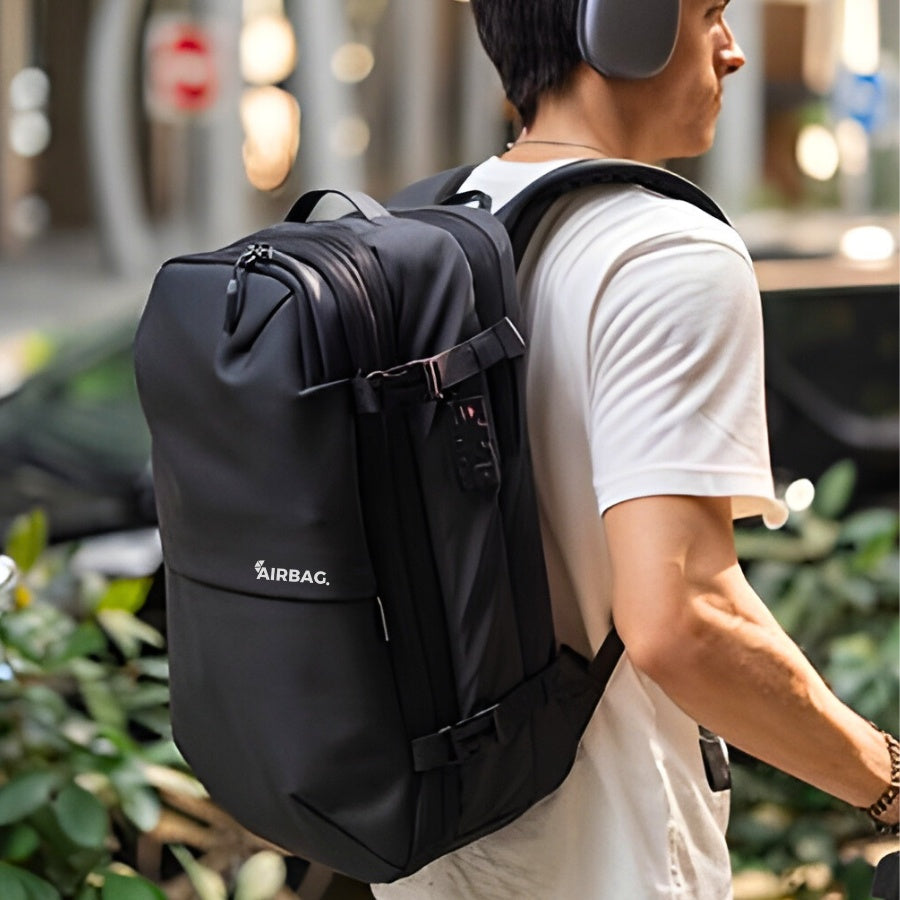 PACK SAC DE VOYAGE AIRBAG - NOIR MAT