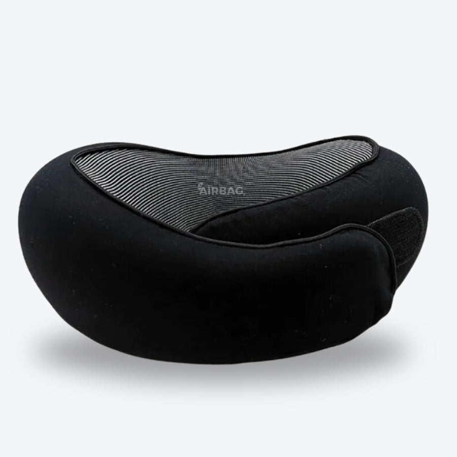 Almohada de viaje ergonómica - Negra
