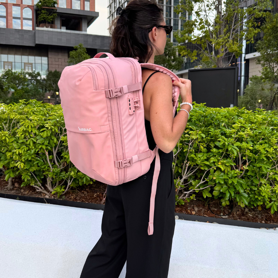 AIRBAG TRAVEL BAG - PALE PINK