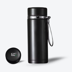 Botella de agua inteligente con aislamiento - Negra