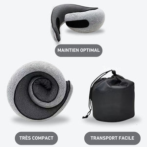 Coussin de Voyage Ergonomique - Gris
