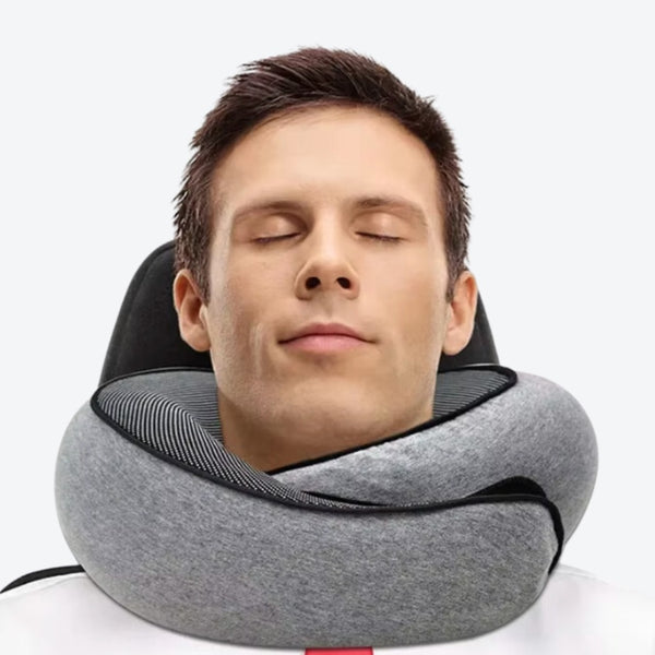 Coussin de Voyage Ergonomique - Gris
